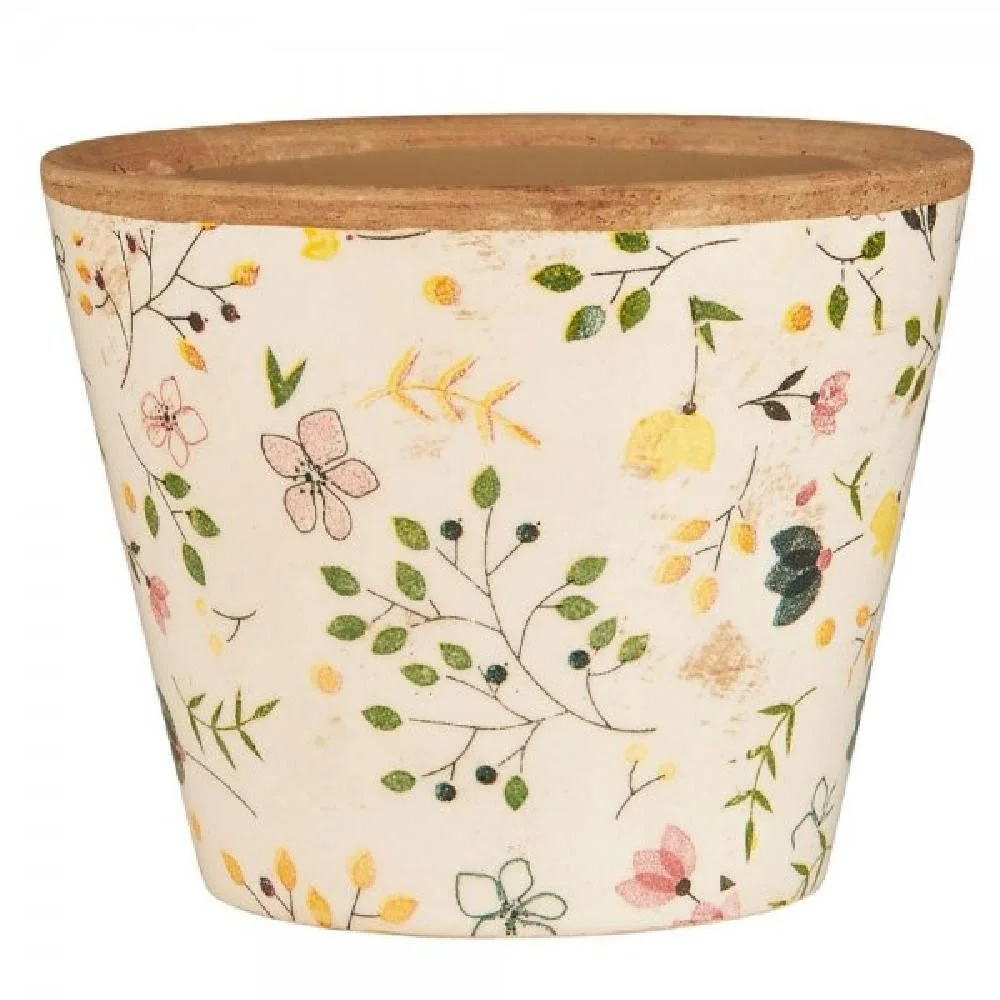 Balkonset Blumentopf „Meadow Blossom“ – Ib Laursen, Ø 13,1 cm, Keramik