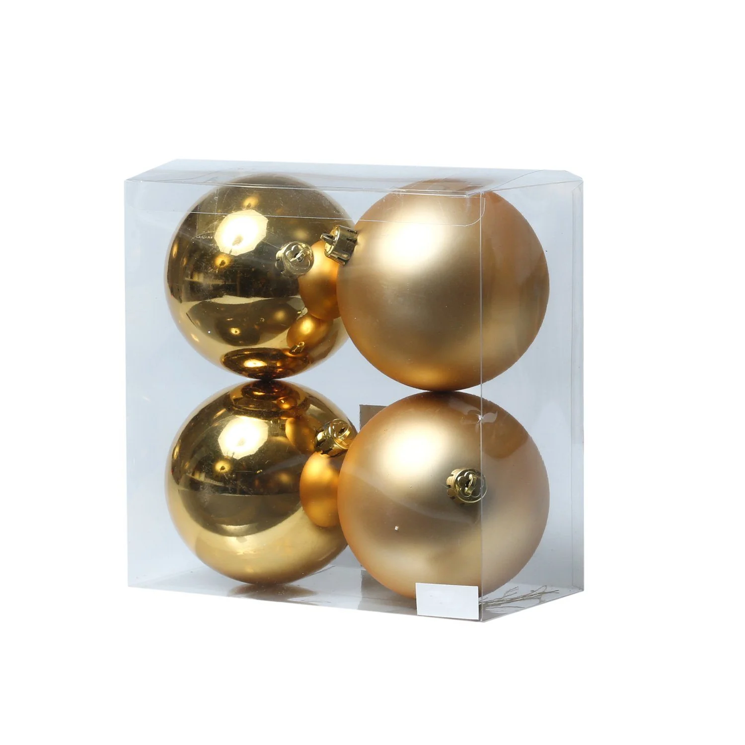 Christbaumkugeln Ø 10 cm – Gold, 4er-Set