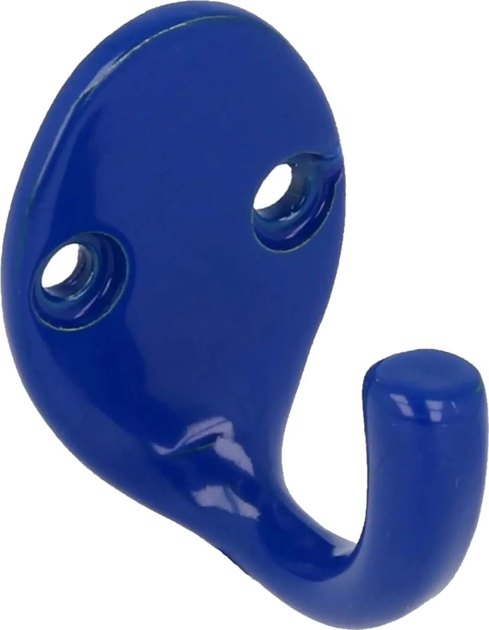 tecuro Handtuchhaken 1-fach – Messing Blau (RAL 5002)