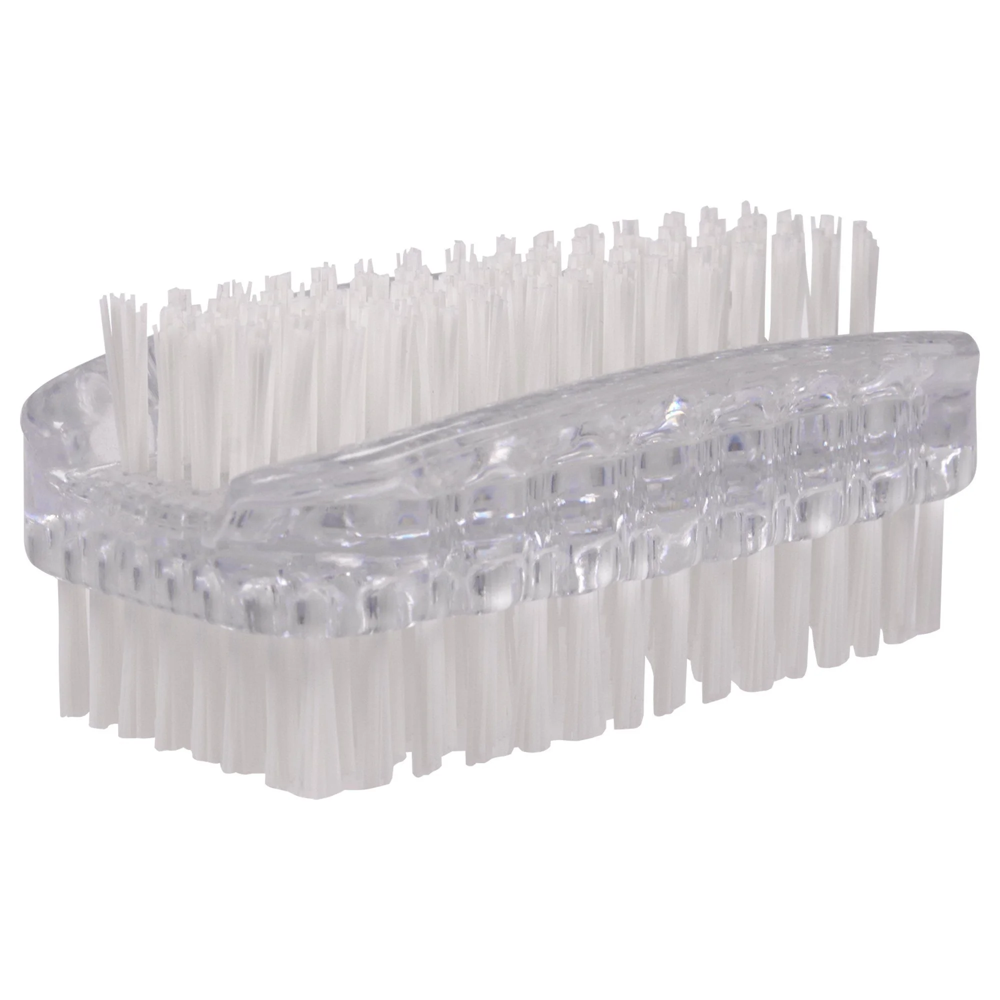 PARSA Doppelseitige Bade- und Nagelbürste – Transparent, Handwaschbürste