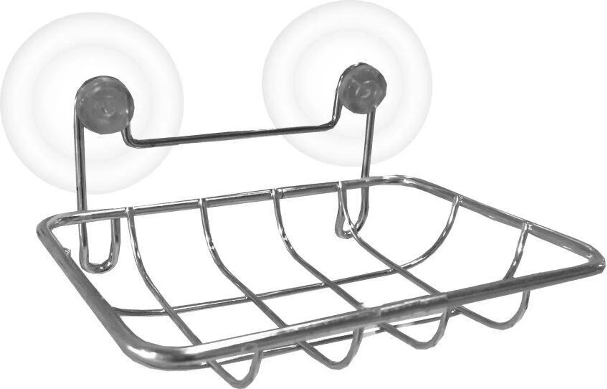 Hängende Seifenschale Rechteckig 13x9 cm – Chrom