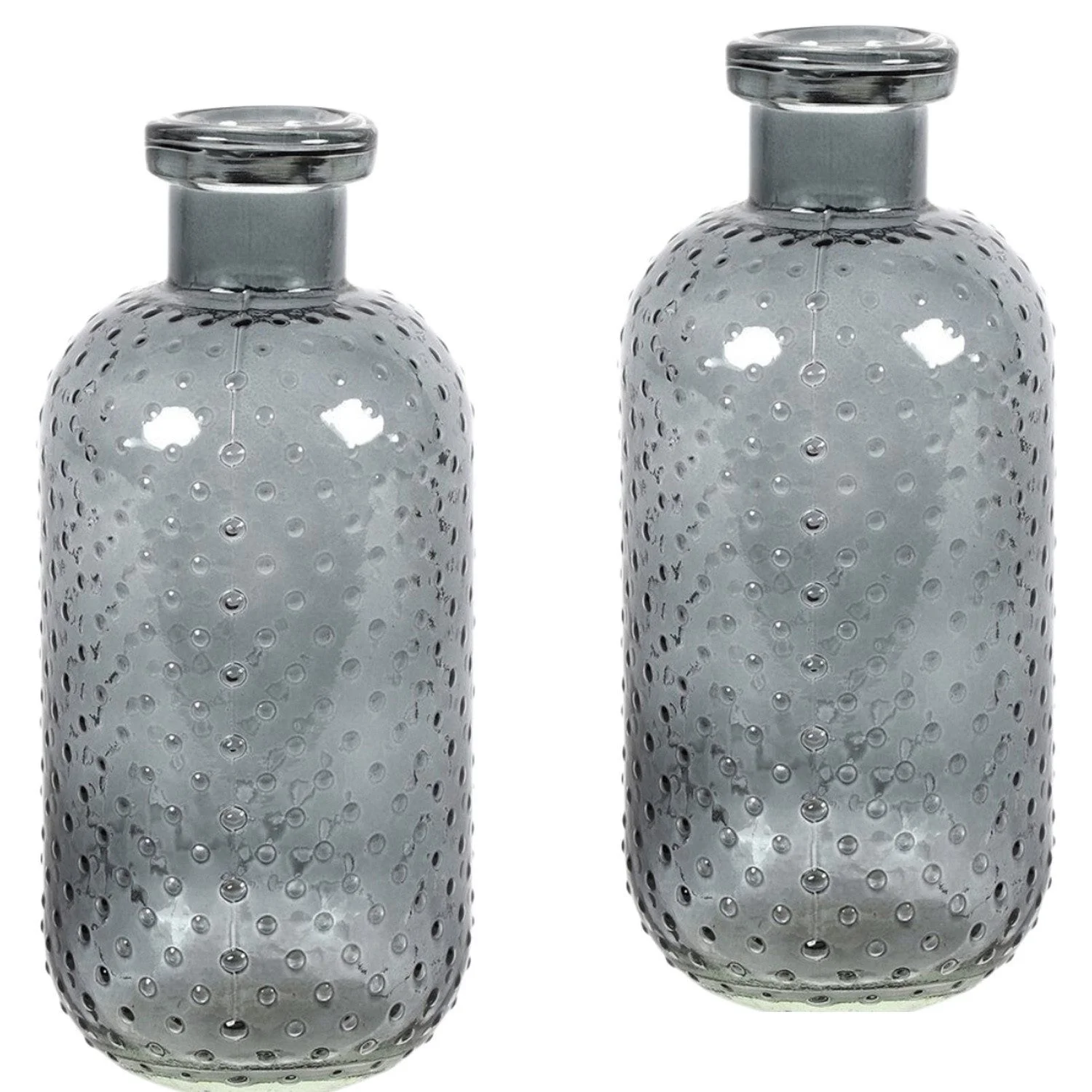 Tischvase „Missy“ – Grau, 2er-Set